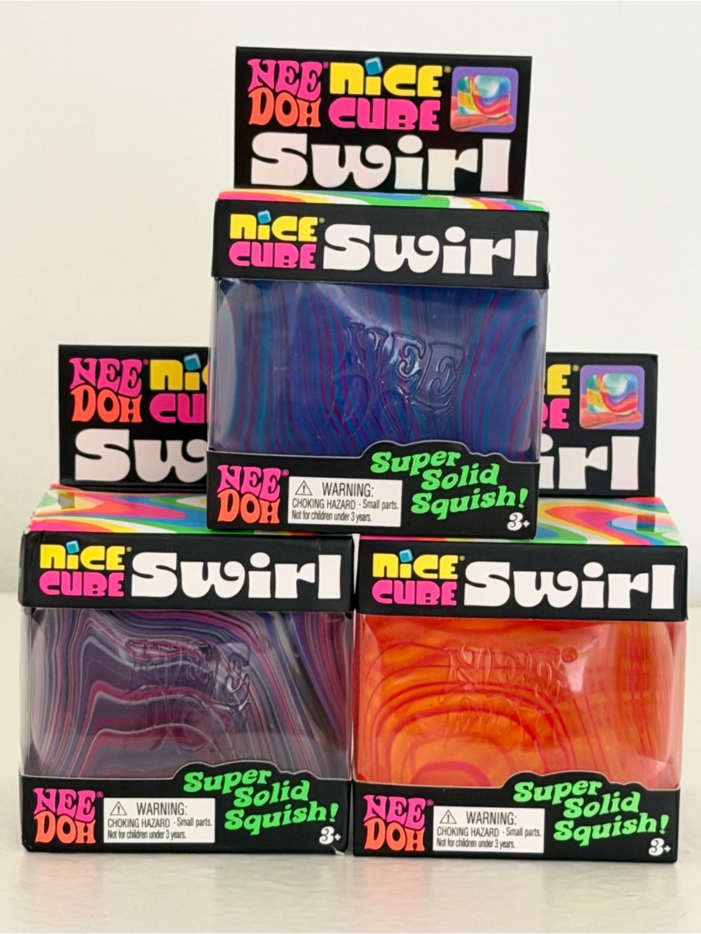 Needoh Nice Cube Swirl Bundle (Set of 3)